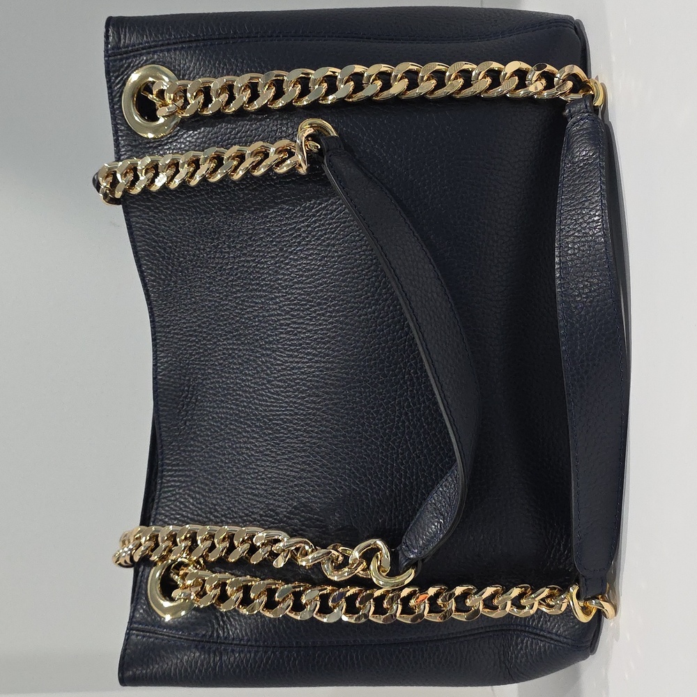 NWT ☑️Valentino LUISA ROCK Leather Chain Quilted NAVY BLUE💙 NWT, DUST BAG & COA - Picture 13 of 17